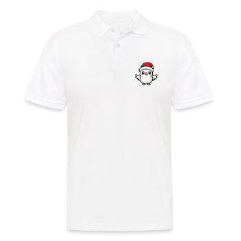 Taube Vogel Weihnachten Niedlich - Männer Poloshirt - Weiß - Vorne - Kai (181cm)