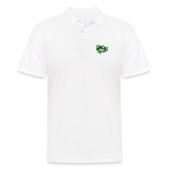 lèvres pleines avec des papillons - Polo Homme - blanc - Devant - Kai (181cm)