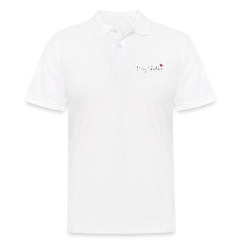 CHRISTMAS. YEAR. ANNIVERSARY. RETIREMENT. DAD. MAMAM. - Men's Polo Shirt - white - Front - Kai (181cm)