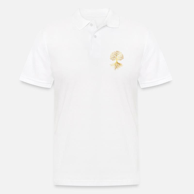 Baum des Lebens - Männer Poloshirt - Weiß