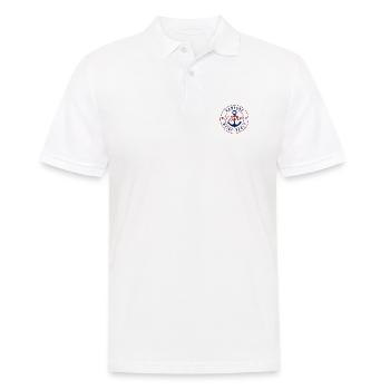 Hamburg Maritim Perle Anker Norddeutschland - Männer Poloshirt - Weiß - Vorne - Kai (181cm)
