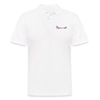 PAPOUNET. BONNE FÊTE PAPA. PAPA. FÊTE DES PÈRES - Polo Homme - blanc - Devant - Kai (181cm)
