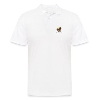 PinoEngel2 1 - Männer Poloshirt - Weiß - Vorne - Kai (181cm)