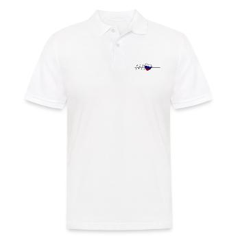 Russie Heartbeat - Polo Homme - blanc - Devant - Kai (181cm)