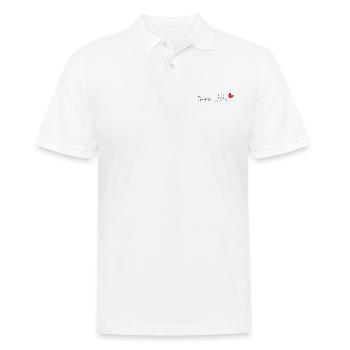 FÊTE DES PÈRES. BONNE FÊTE PAPA. PAPA. BONNE FÊTE - Polo Homme - blanc - Devant - Kai (181cm)