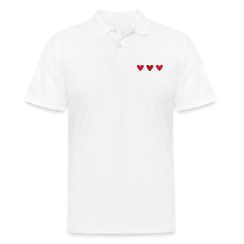 CHRISTMAS. MERRY CHRISTMAS. MERRY CHRISTMAS. NEW YEAR’S DAY - Men's Polo Shirt - white - Front - Kai (181cm)