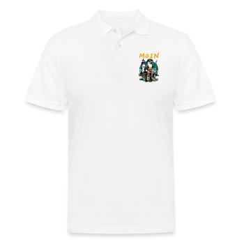 MOIN - Männer Poloshirt - Weiß - Vorne - Kai (181cm)
