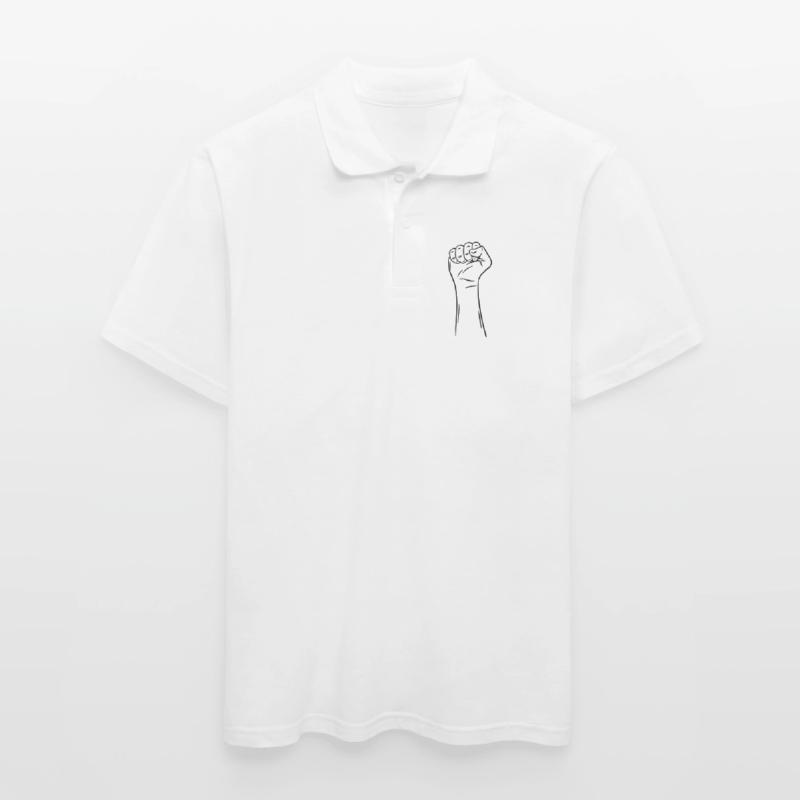 Hand Faust 2 / Faust / Kampf / Protest Männer Poloshirt