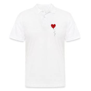 rotes Herz rot Herzen rot Herz - Männer Poloshirt - Weiß - Vorne - Kai (181cm)