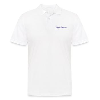 ALLES GUTE ZUM GEBURTSTAG. ALLES GUTE ZUM GEBURTSTAG. JAHRESTAG. - Männer Poloshirt - Weiß - Vorne - Kai (181cm)