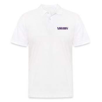 BONNE FÊTE MAMAN. MAMAN. FÊTE DES MÈRES. JE T'AIME - Polo Homme - blanc - Devant - Kai (181cm)
