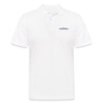 ALLES GUTE ZUM GEBURTSTAG. ALLES GUTE ZUM GEBURTSTAG. JAHRESTAG. - Männer Poloshirt - Weiß - Vorne - Kai (181cm)