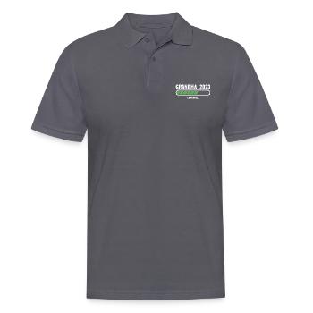 Promoted To Grandma 2023 - Men's Polo Shirt - charcoal grey - Front - Nico (186cm)