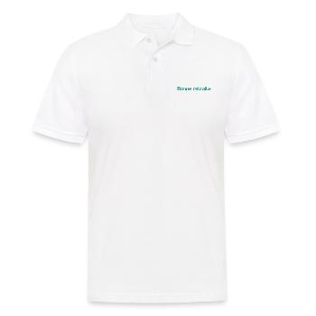 RETIREMENT. HAPPY RETIREMENT. HAPPY RETREAT - Men's Polo Shirt - white - Front - Kai (181cm)