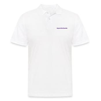 ALLES GUTE ZUM GEBURTSTAG. ALLES GUTE ZUM GEBURTSTAG. GEBURTSTAG. - Männer Poloshirt - Weiß - Vorne - Kai (181cm)