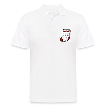 Chaussette Noël mignon - Polo Homme - blanc - Devant - Kai (181cm)