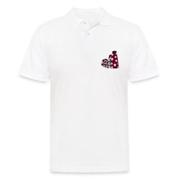 Cheer Poms Megaphon - Männer Poloshirt - Weiß - Vorne - Kai (181cm)