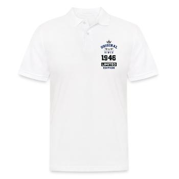 1946 limited edition birthday - Men's Polo Shirt - white - Front - Kai (181cm)