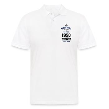 1950 limited edition Geburtstag - Männer Poloshirt - Weiß - Vorne - Kai (181cm)