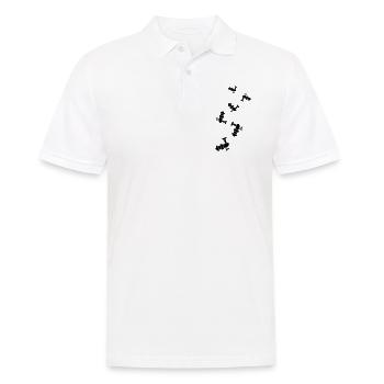 Fishing reel symbol icon - Men's Polo Shirt - white - Front - Kai (181cm)