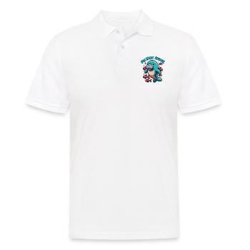 Seekuh mit vielen bunten Fischen - Männer Poloshirt - Weiß - Vorne - Kai (181cm)