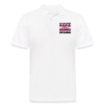 Papa et grand-père - Polo Homme - blanc - Devant - Kai (181cm)