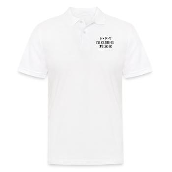 Ich bin eine Kinderbetreuerin, die rockt - Männer Poloshirt - Weiß - Vorne - Kai (181cm)