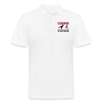 run - Men's Polo Shirt - white - Front - Kai (181cm)