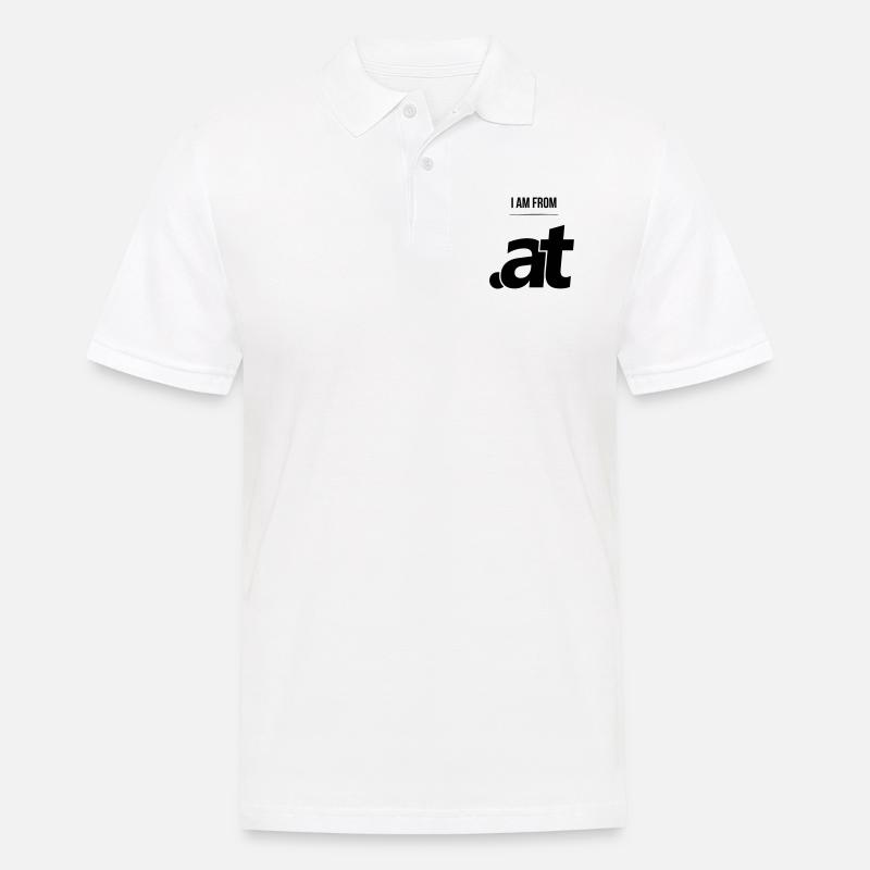 I Am From .AT - Männer Poloshirt - Weiß