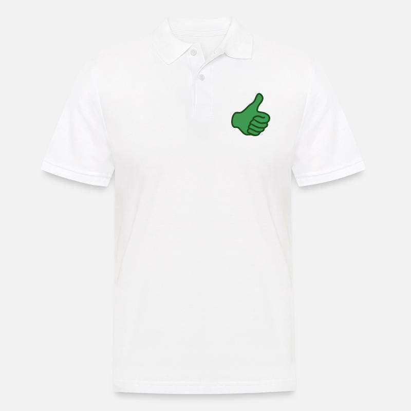 pollice verde - Polo da uomo - bianco