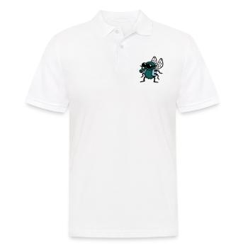 cool_fly_3c_white - Männer Poloshirt - Weiß - Vorne - Kai (181cm)