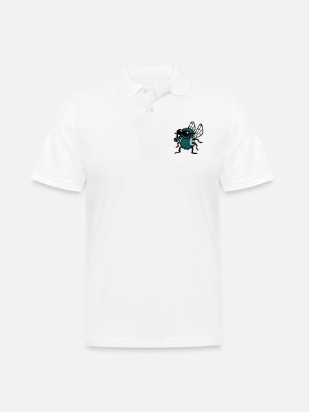 cool_fly_3c_white - Men's Polo Shirt - white