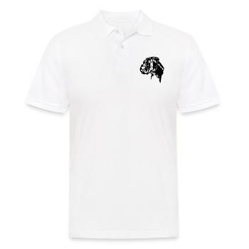 boxer hund - Männer Poloshirt - Weiß - Vorne - Kai (181cm)