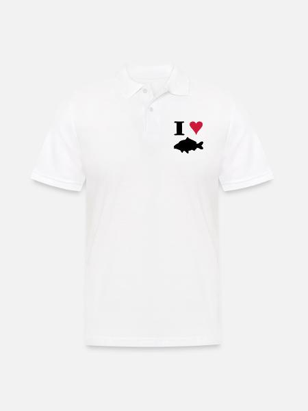 I Love Carp ! - Polo Homme - blanc