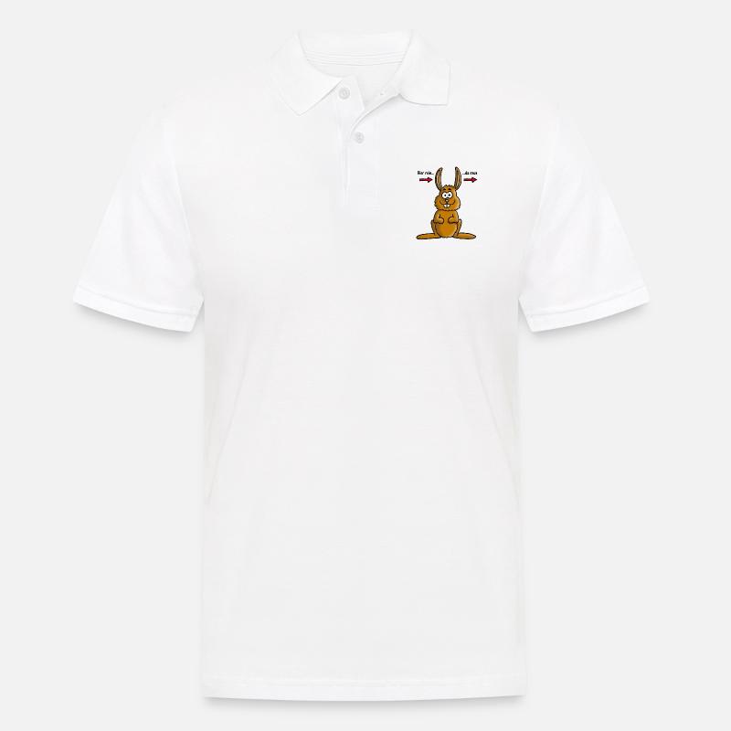 hase_02_e - Männer Poloshirt - Weiß