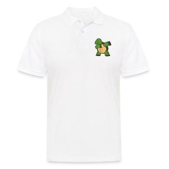 Dabbing Dab Dancing tortoise turtle - Men's Polo Shirt - white - Front - Kai (181cm)
