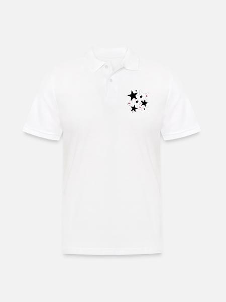 Star & Star - Men's Polo Shirt - white