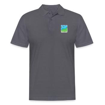 Tablette Handy Smartphone Logo Design Grafik Bild - Männer Poloshirt - Anthrazit - Vorne - Nico (186cm)