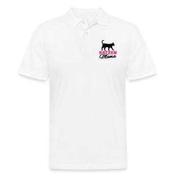 Katze - Männer Poloshirt - Weiß - Vorne - Kai (181cm)