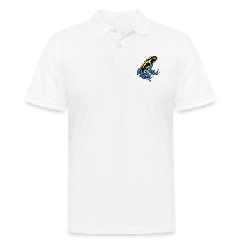 Baumsteigerfrosch Pfeilgiftfrosch PoisonDartFrog 1 - Männer Poloshirt - Weiß - Vorne - Kai (181cm)