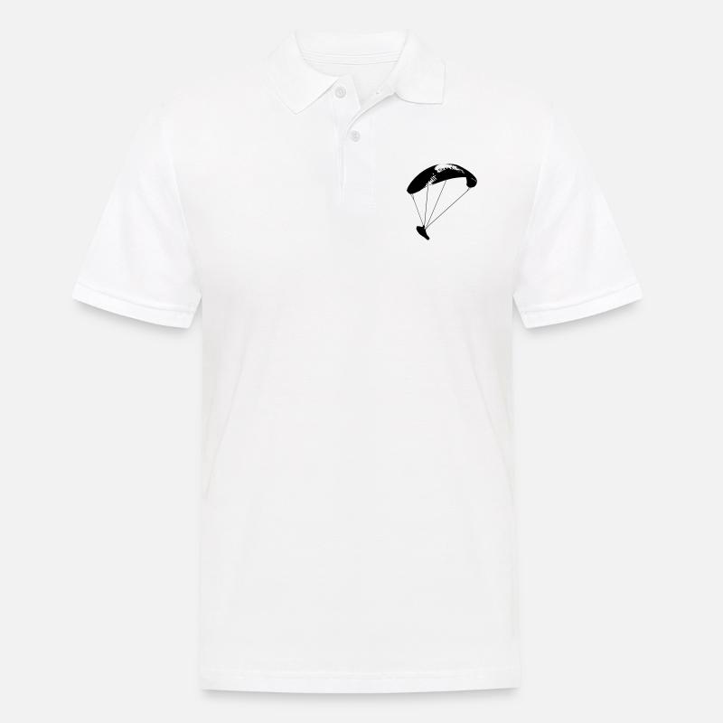 paraglider 10 - Männer Poloshirt - Weiß