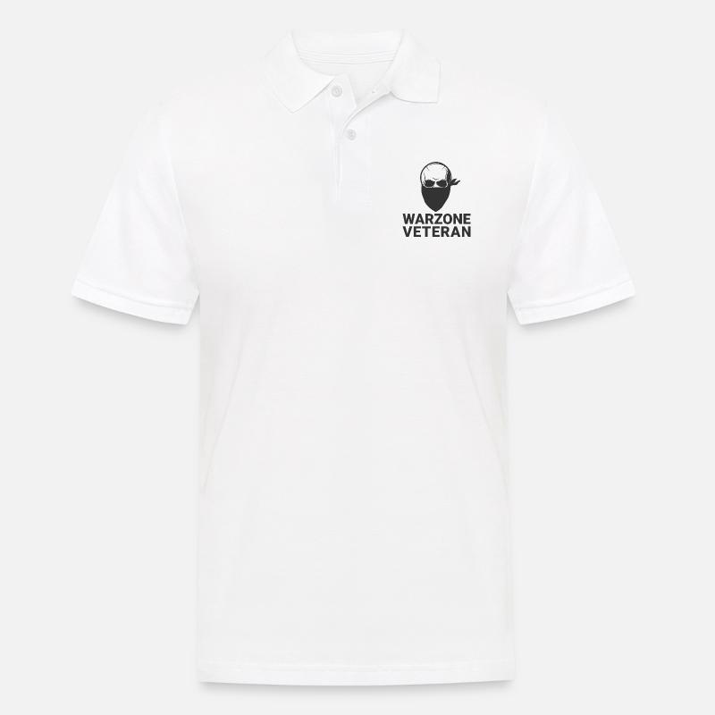 Warzone Veteran COD - Männer Poloshirt - Weiß