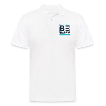 Sois heureux - Polo Homme - blanc - Devant - Kai (181cm)