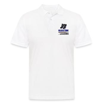 marathon loading - Männer Poloshirt - Weiß - Vorne - Kai (181cm)