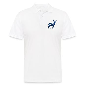 Suomi Finlande Cerf - Polo Homme - blanc - Devant - Kai (181cm)