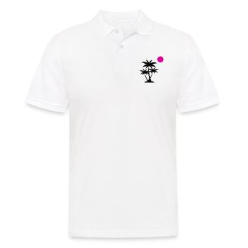 palme sunset - Männer Poloshirt - Weiß - Vorne - Kai (181cm)