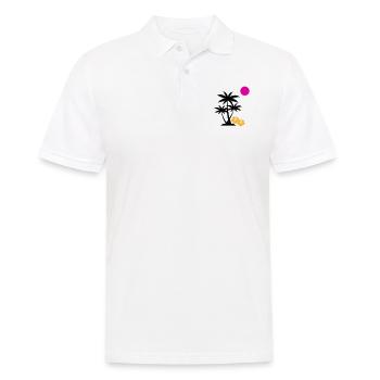 palme sunset - Männer Poloshirt - Weiß - Vorne - Kai (181cm)