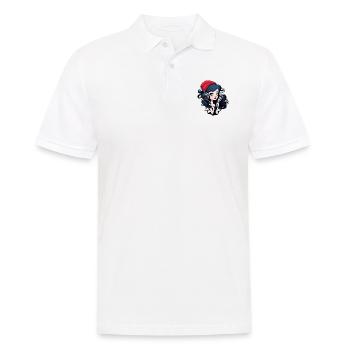black headed gothic streamer with microphone - Männer Poloshirt - Weiß - Vorne - Kai (181cm)
