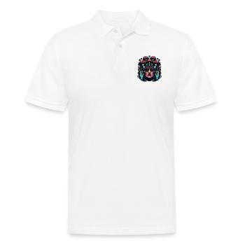 Mystische Pilz-Frau - Männer Poloshirt - Weiß - Vorne - Kai (181cm)