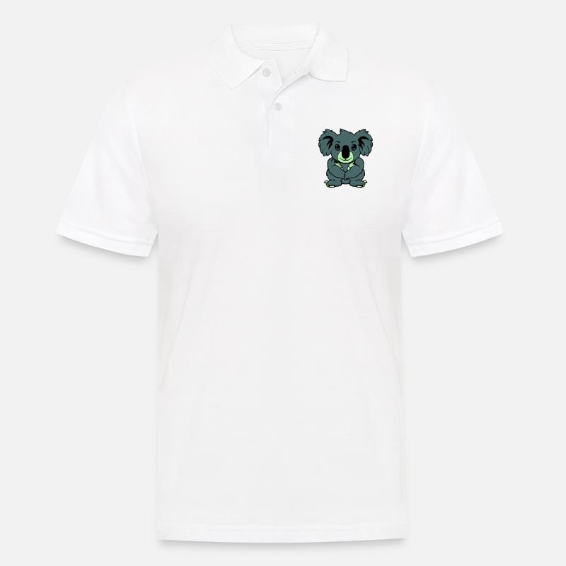 koalabär comic tier - Männer Poloshirt - Weiß